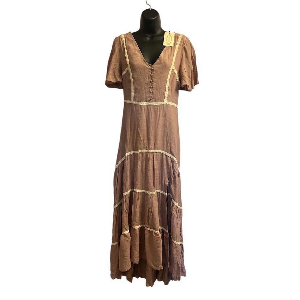 Mia Joy Joyfolie Brinn Dress Dusty Orchid XXS NWT